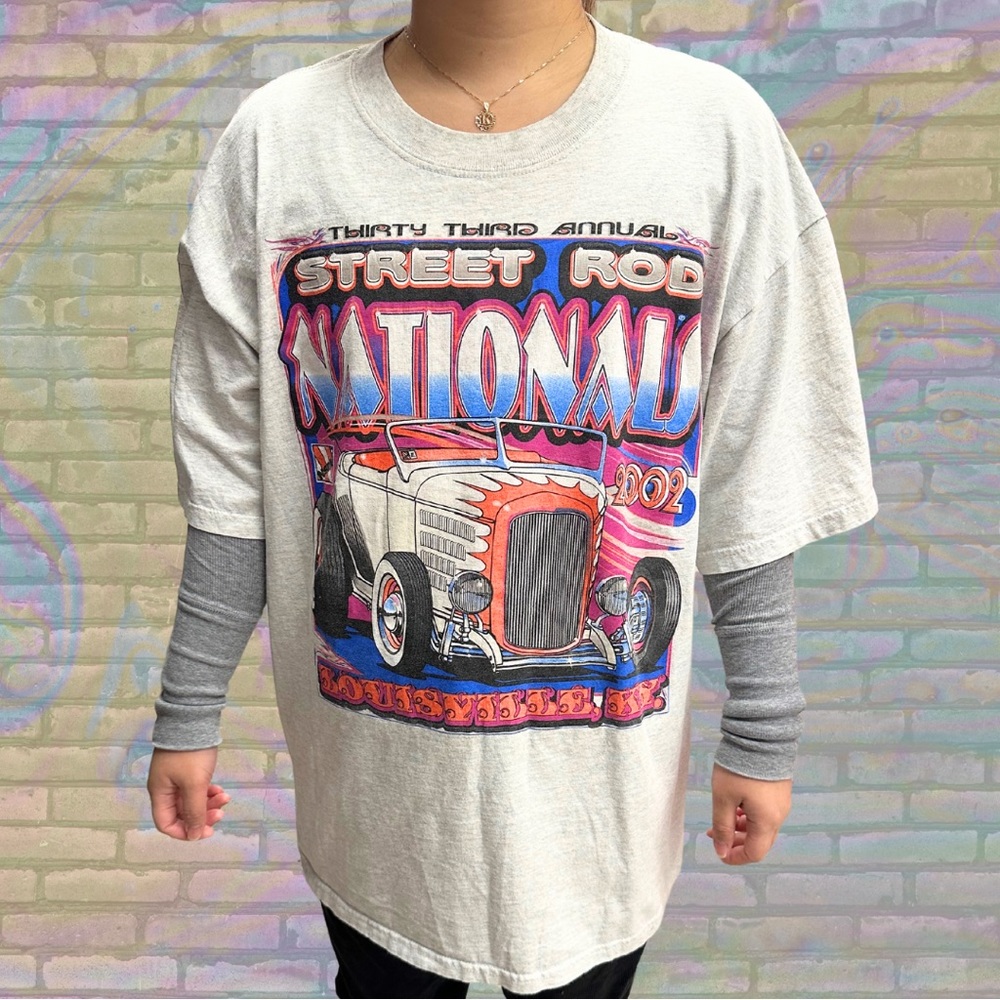 Vintage Y2K Street Racing Street Rod Nationals 2002 Kentucky T-shirt